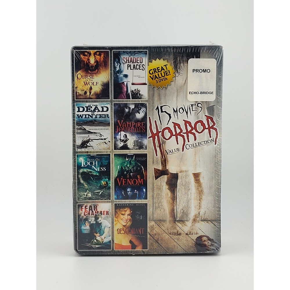 15 Movies Horror Value Collection DVD 2013 Over 21 Hours NEW SEALED
